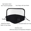 Heißer Verkauf Männer Frauen Unisex Staubdichte, atmungsaktive Vollgesichtsschutzmasken Outdoor-Schutz Gesichtsschutz mit Filter schwarz HHE998