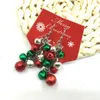 Kobiety Boże Narodzenie Dzwony Tassel Kolczyki Spadek Kolczyki Jingle Bell Dynda Kolczyk Boże Narodzenie Ball Eardrop For Girl Cute Biżuteria Xmas Party Prezent