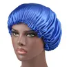 19 Kleur Selectie Effen Kleur Elastische Geplooide Kant Zijde Satijn Nachthoed Dames Hoofd Cover Slaap Caps Bonnet Haarverzorging Mode Accessoires