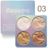 Cores Profissional Maquiagem Face Pó Bronzer Paleta Highlighter Paleta Paleta Cosméticos À Prova D 'Água Shad1