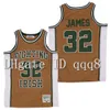 NCAA 23 James James 13 Harden Kawhi 22 Leonard Dennis 10 Rodman Alternativ Jersey Irish High School 100% Ed Basketball Jersey Rare