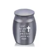 30x40mm Engraved Cross Keepsake Urns -For Ashes Small Cremation Urn Mini No Deformation Memorials Funeral Urns