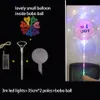 24 tum Helium Transparent LED -ballong blinkande bobo ballong med klistermärken tecknad ballongfjädrar glittrar för festival dekora8195965