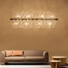 Kristalllichter, LED-Beleuchtung, hängend, rund, moderne Pendelleuchte, 8, 9, 12, 16 Lichter, für Esszimmer, Wohnzimmer, Hotel, Innenbereich, Kunstdekoration, L