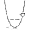 Chains 46mm Mens Women Stainless Steel Chain Necklace Unique Patterns Toggle Clasp Wheat Link Fashion Jewelry 1830 Inch DTNS0089201995