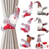 15 Style Christmas Curtain Buckle Tieback Santa Snowman Curtain Tiebacks Holdback Fastener Buckle Clamp Decorations Christmas Ornaments