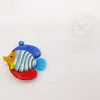 Objetos decorativos figurines personalizado mano soplado flotador vidrio raya tropical peces figurilla acuario decoración colgante miniatura murano anima