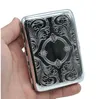 Metal Retro Cigarette Case Silvery Plated Reflection Open Lid Containers Strong Rectangle Cases Smoking Portable 5 5xb G2