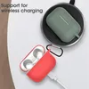 Hörlurarfodral för Apple AirPods Pro 2 Silikon Cover Air Pods Pro 3 hörlurar EarPods Earbuds Hook Charging Box