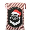 Jul Santa Sack Christmas Bag Santa Sack Canvas Bag Många stilar Julklapp Väskor stor storlek Personlig Santa Sack Bag Stock