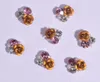 10 pezzi in lega di stile giapponese 3D nail art acrilico decorazione floreale rosa strass di cristallo per charms per unghie forniture di gioielli 99mm O6279817