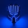 2020 vendita calda maschera per il viso di Halloween 6 colori predatore maschera a led luminosa 5V tema del film oggetti di scena per cosplay maschere per il viso di design