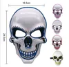 HALLOWEEN LED Light Mask Light Up Party Neon Cosplay Costume Tools Party Horror Светящиеся танцлым маски