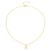 Vintage 26 Colar de carta em ingl￪s Cadeias de ouro prateado colares pendentes iniciais para mulheres j￳ias de moda Will e Sandy Gift