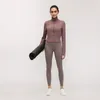 LU-34 Yoga Jacke Stand Halsband Slim Fit Übung Kleidung schleifen nackte Fitnessjacke Reißverschluss Ceilfahrer Sportmatrik