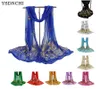 2020 осенний шарф, новый женский разноцветный женский шарф с цветочным принтом павлина, длинный мягкий платок с запахом, палантин Bufanda Mujer4930083