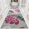 Carpets Customize European Style 3D Red Hallway Stair Carpet Pastoral Corridor Rugs Floor Mat Soft Aisle Thick Anti-slip Long Runner Rug