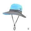 Upf 50+ Sun Hat Bucket Summer Men Women Fishing Boonie Brim UV Wide Hat Protection Sun Outdoor Randonnée Long Long Bob G2P91
