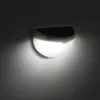 6LED SOLAR Zasilany LED Lampa Ściana Ogrodzenia Wodoodporna Mini Rozmiar Czujnik światła White Light Dla Dekoracji Ogródu