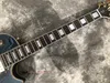 Çin'den yeni elektro gitar bütünü kapitone akçaağaç üst g özel gitar koyu mavi renk yüksek kalite1687255