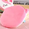 Cartoon Unicorn Wallet Coin Purses Designer Plush Fuzzy Round Change Purse Ins Baby Girls Zipper Pocket Mini Bag för student Barn E9803