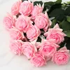 Simulation dekorative Blumen Hand feuchtigkeitsspendende Rose ins Wind Bouquet Foto Requisiten Heimdekoration künstliche Blume halten