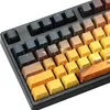 Tangentbord Dye Sub Keycap Set Tjock PBT Plast för ANSI 104 Mekanisk Keyboard Cherry 3494 3000 87 TKL Poker