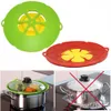 Kitchen Anti Overflow Pot Cover Silicone Pot Boil Anti Spill Lid Kitchen Cookware Oven Safe PotPan Petal Spill Stopper Lids DHB891799903