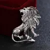 IRemiel-broche de León con forma de Animal antiguo para hombre, traje, camisa, accesorios para cuello, insignia de solapa, alfileres y broches, vestido de novia 14901564