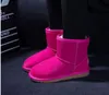 Nya barn klassiker Australien snö stövlar designer tjejer pojkar vinter furry stövlar unisex kort mitten kalv boot barn varma skor storlek 22-35 # 676