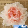 Düğün Dekorasyon Yapay Simülasyon İpek Şakayık Camellia Gül Çiçek Duvar için 5.9" Geniş İpek Şakayık Çiçek Kafalar Çok renkli
