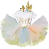 Baby 1st First Birthday Newborn Fancy Costume Infant Dress for Girl Outfits Christening Dresses6101402