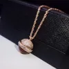 Hot Sale Brand Pure 925 Sterling Silver Jewelry For Women Colorful Ball Pendants Rose Gold Necklace Luxcy Beads Necklace Party Jewelry