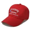 Nowy Donald Trump 2020 Cap Flag US Flag Prezydencki Maks America Great Again Washed Sport Hafdery Party Hats DDA536