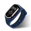 M1 Pro T TWS 5.0 Bluetooth hörlurar 2 i 1 smart armbandsklocka Män Heart Rate Monitor Fitness Armband Sportklocka Med Retail Box