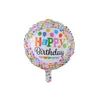 18inch 생일 축하 풍선 알루미늄 호 일 풍선 헬륨 풍선 Mylar 공 KKD 파티 장식 완구 Globos SN1468