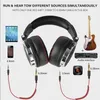 Fones de ouvido com fio Oneodio Professional Studio Pro DJ Headphones com microfone Dual-Duty Cable HiFi Monitor Music Headset For Phone PC