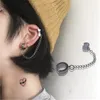 Kpop punk fraîche gloun tigel simple oreille unique clip argenté couleur oreilles couleurs pour femmes pour femmes homme egirl bff bijoux cadeaux8698681