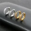 Stud High Quality Gold Silver Ice Out Hoops Earrings for Men Women Nice Earrings Gift R230619