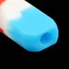 5.1"silicone smoking pipes glass bong Tobacco Herb Cigarette Pipe Smoke Accessories dab rig bongs colorful set