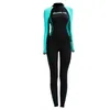 Lady One Piece Rash Guard Swimwear Full Body Cover Thin Wetsuit, Lycra UV Protection Skin Suit Perfect For Swimming Surfing and Diving