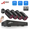 3MP CCTV System 4CH POE Surveillance System IP Cameras Kits Night Vision Camera Kit Outdoor Video Surveillance ANRAN