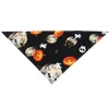 Universal Halloween Pet Triangle Scarf Bib Dog Cat Skull Pumpkin Towel Bibs Party Festival Decoration 3 Style HH9-3309