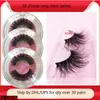 6D Mink Hair False Eyelashes 25mm Long Lashes Thick Wispy Fluffy eyelashes 5D Mink Eye Lashes 25mm False Eyelashes Thick Long 5D m4852549