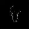 القوطية الشرير الغريبة الفضة الفضية emo سلسلة الجمجمة إسقاط الأقراط للرجال النساء بارد egirl شارع البيان الهالوين المجوهرات 20201312e