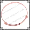 Bracelet IJB0273 vente en gros/au détail en acier inoxydable doré torsadé extensible pour les femmes mode fil réglable bracelet1