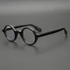 Vazrobe małe okrągłe okulary mężczyźni grube octan szklanki żółwia rama Man nerd vintage okulary okulary na receptę1