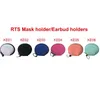 RTS Einfarbig für Sublimation, wasserdichte Ohrhörer-Hülle/Tasche, Neopren-Geldbörse mit Reißverschluss, Gesichtsschutztasche mit Schlüsselringen HHC1884