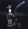 1 Stück Recycler Dab Rigs Tabakpfeifen 8 Zoll Glasbecher Bongs 14 mm Aschefänger Shisha Dab Rig Bongs mit 14 mm Glasölbrenner und Schüssel