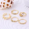 Wedding Rings For Women 18K Zircon Rings Set Noble Charms Girls Sapphire Jewelry Wedding Ring Set